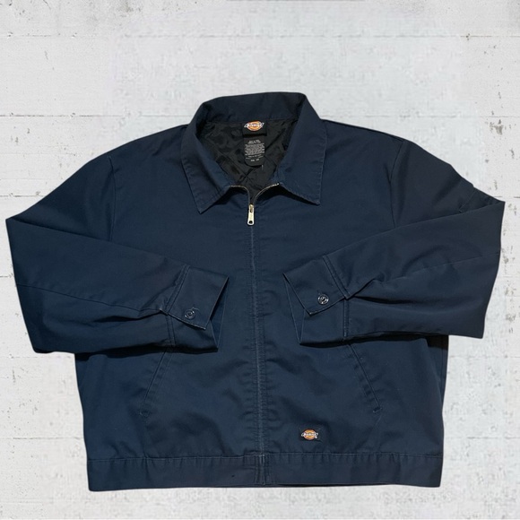 Dickies Insulated Twill Eisenhower Mens Lightweight Work Jacket Size XXL Blue - Picture 1 of 10